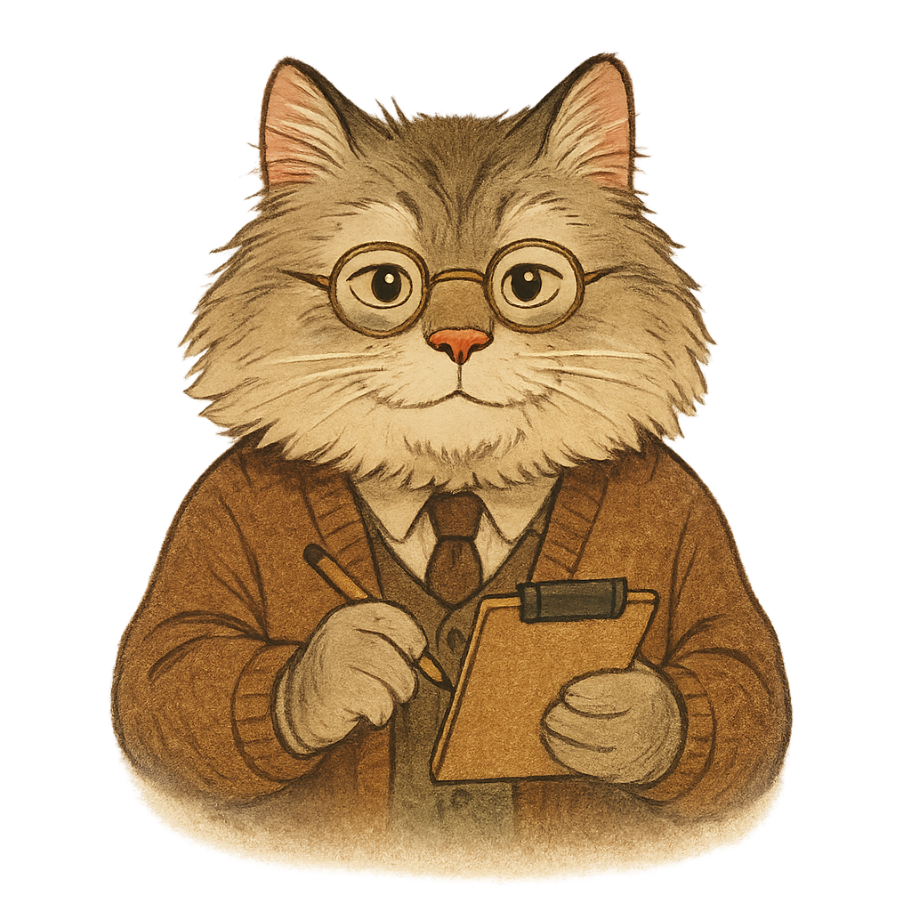 Dr. Whiskers thinking